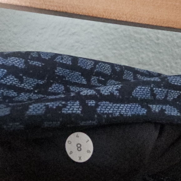 Lululemon Inspire Tight II Mesh Zip Pockets 8 Shatter Weave Desert Teal Alberta - Picture 8 of 8